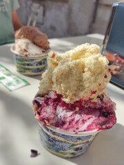 Genuine Italian Gelato: Indulge in Authentic Flavors in a Paper Cup