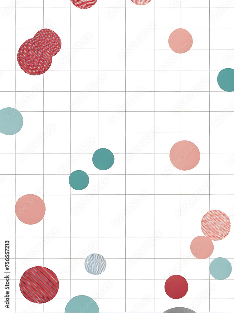 Poster background with circles and lines