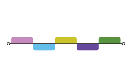 Obraz premium Timeline infographic presentation layout fully editable.