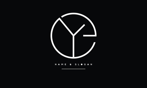 EY, YE, Abstract Letters Logo Monogram	
