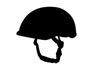Bicycle helmet silhouette vector art
