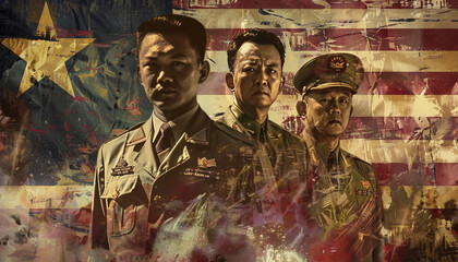 movie poster in spite of all the confict Malaya gain - obrazy, fototapety, plakaty