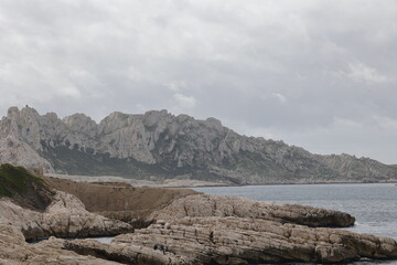 rocks and sea