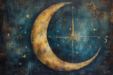 Obraz na płótnie Canvas Celestial Cartography: A Journey Through the Stars