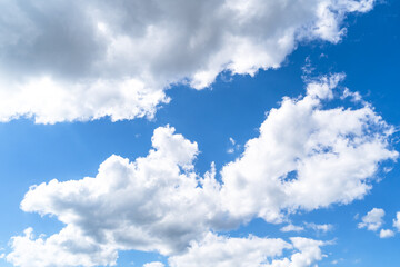 Blue sky with white clouds