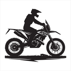 Obraz na płótnie Canvas Motorcycle Silhouette