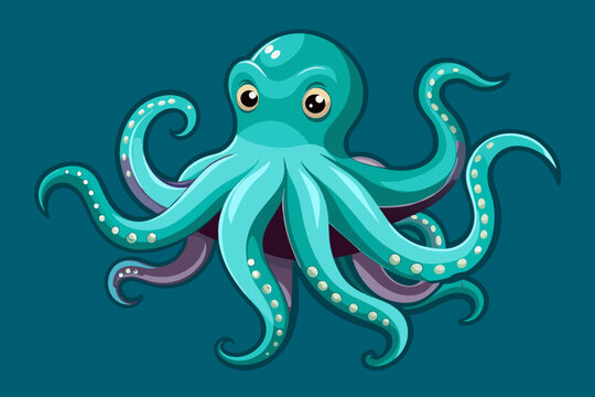 Vector illustration of octopus 