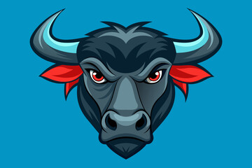 bull head  vector illustration 