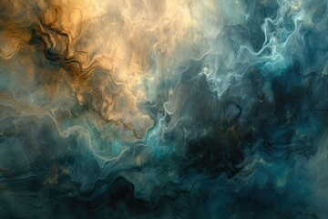 Abstract Grunge Texture Wall Gradient Background. Colorful Mysterious Aged Clouds and Sky in Oil Painting
