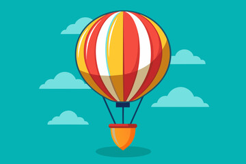 Fototapeta premium hot air balloon vector illustration 