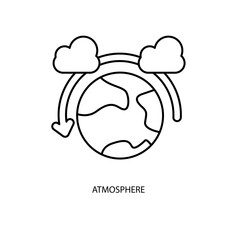 atmosphere concept line icon. Simple element illustration. atmosphere concept outline symbol design.