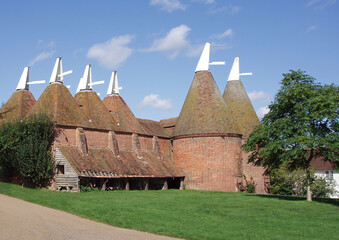 Group of Oast Houses, Kent England
