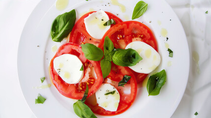 salad with tomatoes and mozzarella