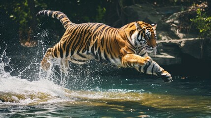 Siberian Tiger,Panthera tigris altaica - obrazy, fototapety, plakaty