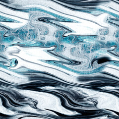 Seamless pattern with abstract stripes, hand painted background, creative brush texture, acrylic painting. - 756575457