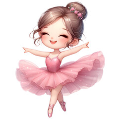 Watercolor Ballerina Clipart, Swan Lake Clipart, Ballerina PNG, Swan PNG, Ballerina Clipart, Pink Ballerina Clipart