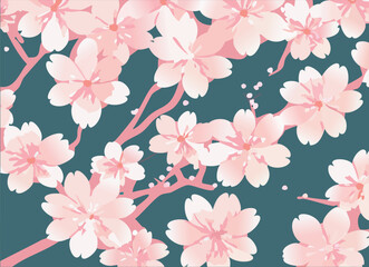 Sakura spring vector background