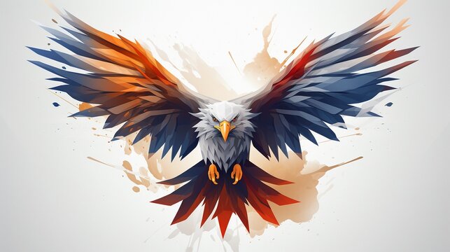 Majestic eagle logo with sharp