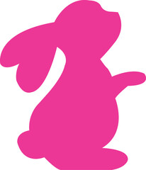 Obraz premium Easter bunny clip art design on plain white transparent isolated background for card, shirt, hoodie, sweatshirt, apparel, tag, mug, icon, poster or badge