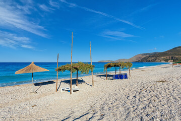 Summer morning beach (Albania).