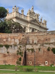 Fototapeta premium Natale Roma Chiese Presepi Addobbi