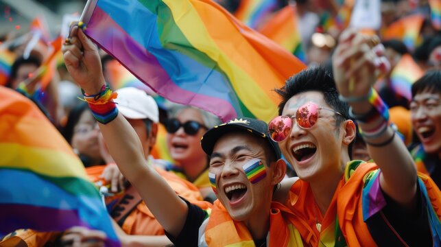 Taiwan's gay people have human rights to get married, full of happiness, warmth