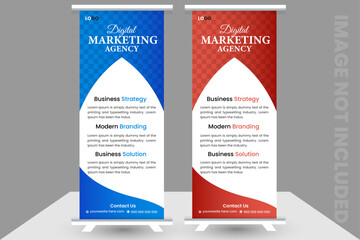 rollup banner design template...