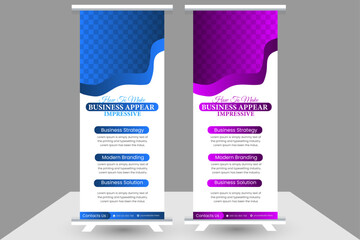 rollup banner design template...