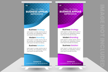 rollup banner design template...