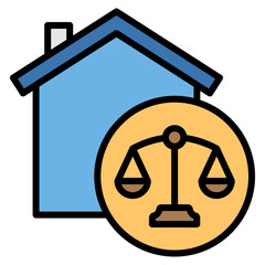 Law Firm Icon Element For Design