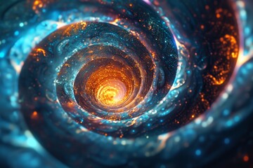 Kaleidoscopic Vortex: A Journey Through Time and Space