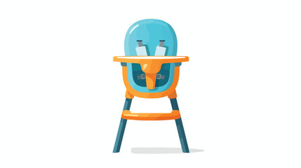 Baby chair vector illustration isolated on a white b