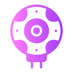 vr camera gradient icon
