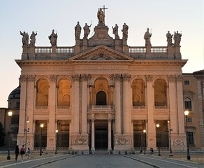Fototapeta na wymiar Roma Basilica San Giovanni