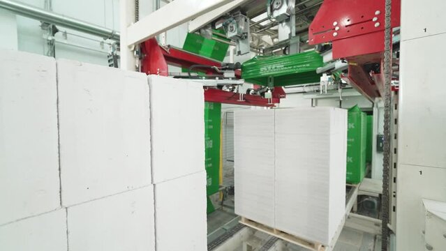 Packing with a protective film of a stack