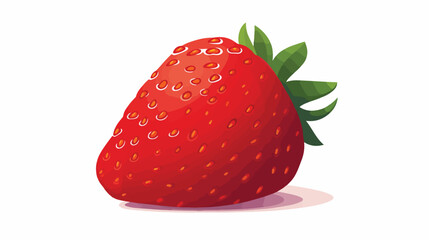 Fully editable pixel art vector illustration strawberry