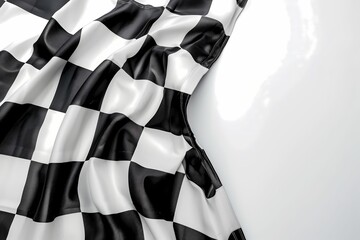 Checkered flag, racing, start, finish concept isolated on a white background