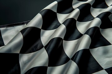 Checkered flag, racing, start, finish concept
