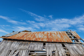 A decaying barn in rural Virginia, USA