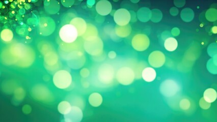 Obraz premium Abstract blur bokeh banner background. Gold bokeh on defocused Blue and Green background