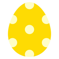 Decorated Easter Egg flat Icon.