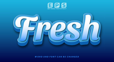 FRESH 3d text effect