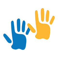 down syndrome day paint hands