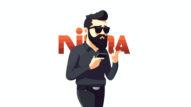 Idea search the word nikos for more flat vector