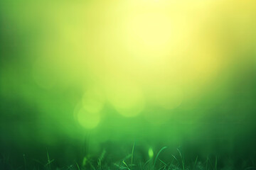 Obraz premium Light green gradient background, minimalistic, simple, flat design, bokeh