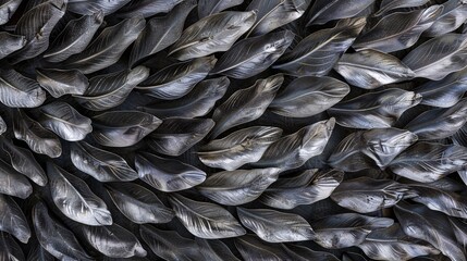 Naklejka premium Abstract background with scale pattern. Dark metal blades add depth.