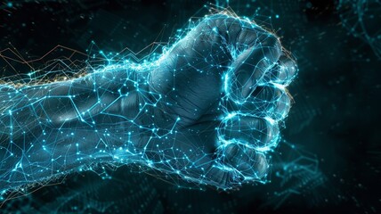 Digital fist radiating power in a network of connectivity sparks innovation