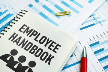 Employee handbook is shown using the text
