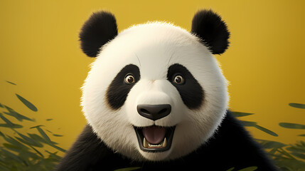 Vibrant panda