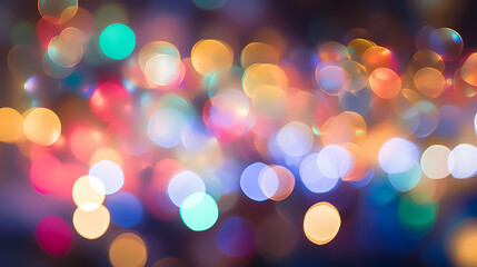 Fototapeta premium Abstract colorful bokeh lights texture blur